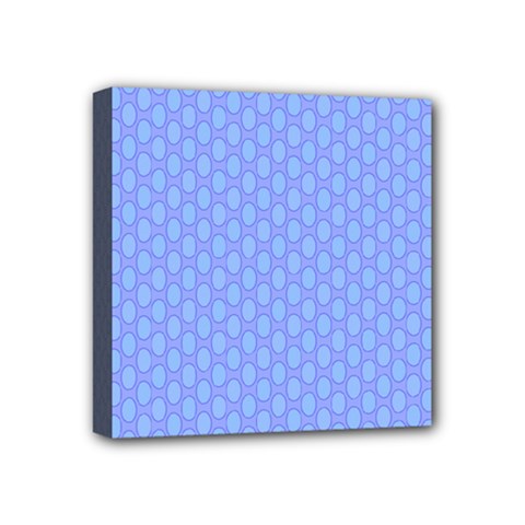 Soft Pattern Blue Mini Canvas 4  X 4  (stretched) by PatternFactory