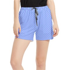 Soft Pattern Blue Runner Shorts by PatternFactory