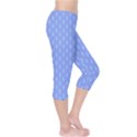 Soft Pattern Blue Capri Leggings  View4