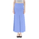 Soft Pattern Blue Full Length Maxi Skirt View1