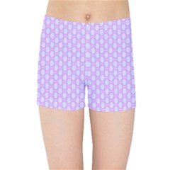 Soft Pattern Lilac Kids  Sports Shorts by PatternFactory