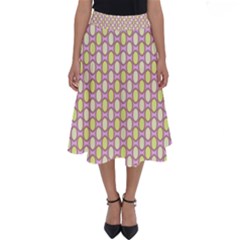 Soft Pattern Rose Perfect Length Midi Skirt by PatternFactory