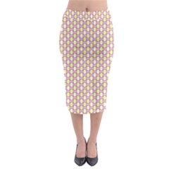 Soft Pattern Rose Midi Pencil Skirt by PatternFactory