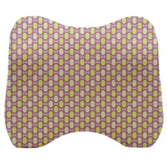 Soft Pattern Rose Velour Head Support Cushion by PatternFactory