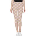 Soft Pattern Rose Inside Out Lightweight Velour Capri Leggings  View1