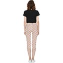 Soft Pattern Rose Inside Out Lightweight Velour Capri Leggings  View4