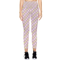 Soft Pattern Rose Pocket Leggings  by PatternFactory