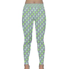 Soft Pattern Aqua Classic Yoga Leggings by PatternFactory