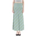Soft Pattern Aqua Full Length Maxi Skirt View1