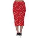 Retro Fun 821e Velvet Midi Pencil Skirt View2