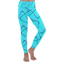 Retro Fun 821b Kids  Lightweight Velour Classic Yoga Leggings by PatternFactory