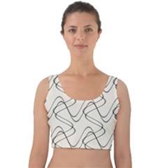 Retro Fun 821d Velvet Crop Top by PatternFactory