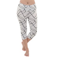 Retro Fun 821d Lightweight Velour Capri Yoga Leggings by PatternFactory