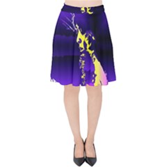 Garth Velvet High Waist Skirt by MRNStudios