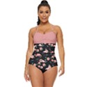 Flamingo Retro Full Coverage Swimsuit View1