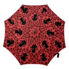 Cat Pattern Hook Handle Umbrellas (medium) by NerdySparkleGoth