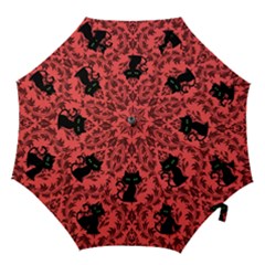 Cat Pattern Hook Handle Umbrellas (small) by NerdySparkleGoth