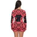 Cat Pattern Long Sleeve Boyleg Swimsuit View4