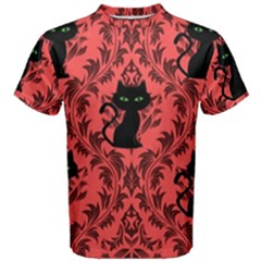 Cat Pattern Men s Cotton Tee by NerdySparkleGoth
