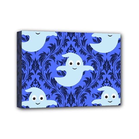 Ghost Pattern Mini Canvas 7  X 5  (stretched) by NerdySparkleGoth