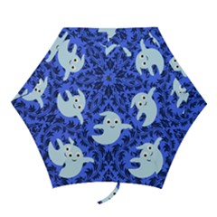 Ghost Pattern Mini Folding Umbrellas by NerdySparkleGoth
