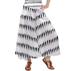 Athletic Running Graphic Silhouette Pattern Satin Palazzo Pants by dflcprintsclothing