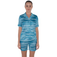 Taffy Satin Short Sleeve Pajamas Set by kiernankallan