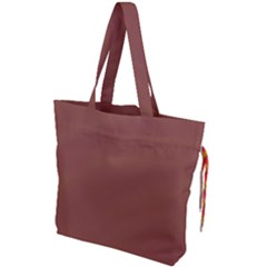 Burnt Sienna Drawstring Tote Bag by kiernankallan