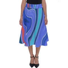 Water Perfect Length Midi Skirt by kiernankallan