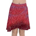 Red Sequins Chiffon Wrap Front Skirt View1