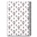 Sketchy Style Scarecrow Drawing Motif Pattern 5.5  x 8.5  Notebook View2