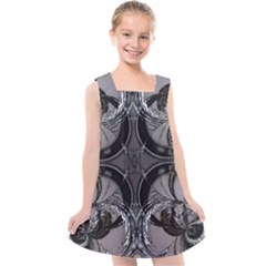 Lunar Phases Kids  Cross Back Dress by MRNStudios