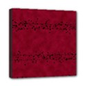 Black Splashes On Red Background Mini Canvas 8  x 8  (Stretched) View1