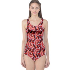 Digital Waves One Piece Swimsuit by Sparkle