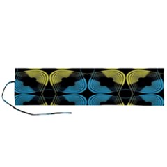 Digital Floral Roll Up Canvas Pencil Holder (l) by Sparkle