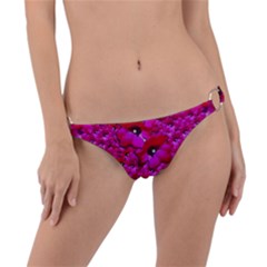 Flowers Grow And Peace Also For Humankind Ring Detail Bikini Bottom by pepitasart