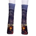 Landscape-volcano-eruption-lava Men s Crew Socks View2