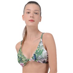 Peafowl Peacock Feather-beautiful Knot Up Bikini Top by Sudhe