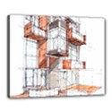 Rag-flats-onion-flats-llc-architecture-drawing Graffiti-architecture Canvas 20  x 16  (Stretched) View1