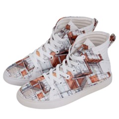 Rag-flats-onion-flats-llc-architecture-drawing Graffiti-architecture Men s Hi-top Skate Sneakers by Sudhe