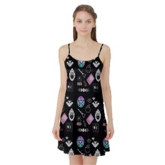 Pastel Goth Witch Satin Night Slip by NerdySparkleGoth