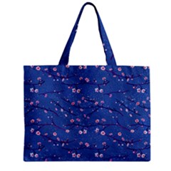 Branches With Peach Flowers Zipper Mini Tote Bag by SychEva