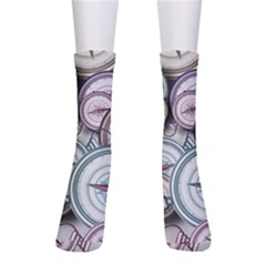 Compass-direction-north-south-east Men s Crew Socks by Sudhe