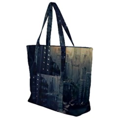 Apocalypse-post-apocalyptic Zip Up Canvas Bag by Sudhe