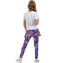 Multicolored Splashes And Watercolor Circles On A Dark Background Kids  Skirted Pants View2
