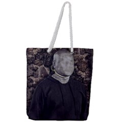 No Face Hanged Creepy Poster Full Print Rope Handle Tote (large) by dflcprintsclothing
