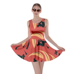 Folk Flowers Pattern Floral Surface Design Seamless Pattern Skater Dress by Eskimos