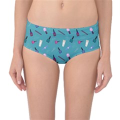 Manicure Supplies  Nail Polish Mid-waist Bikini Bottoms by SychEva