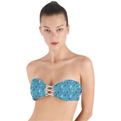 Manicure Supplies  Nail Polish Twist Bandeau Bikini Top by SychEva