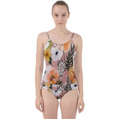 Floral Cut Out Top Tankini Set by Sparkle
